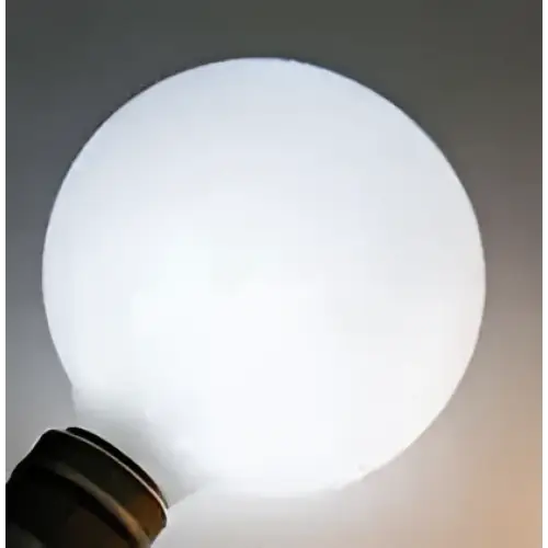 White frosted glass globe edison glass bulb with metallic base in wood pendant lights for living room use