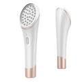 Xpreen wireless blue handheld led facial device in white and rose gold with circular light array for blue light acne therapy