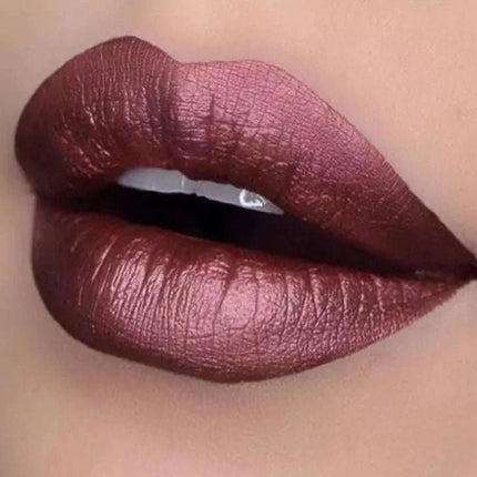 Y - HaLi Waterproof Metal Lipstick Long - wearing Non - fading Cosmetics Lip for Nightclub Makeup (NUDE SHIMMER) - Royalessencelux