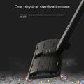 Black plastic floor mop head with textured ridged surface designed for effective cleaning and black kitchen appliances use