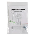 Yellow high pressure cleaning machine kit with green nozzle attachments and metal hose connector for efficient pressure cleaning